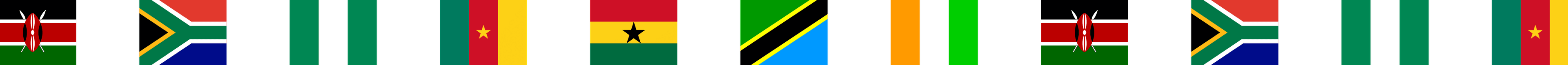 Flags of the African countries benefitting from NativeTalk
