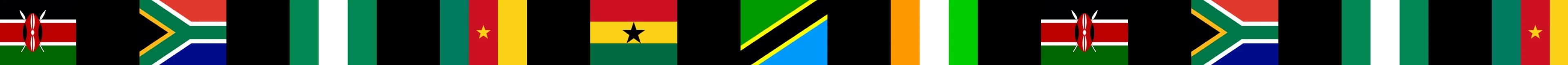 Flags of the African countries benefitting from NativeTalk